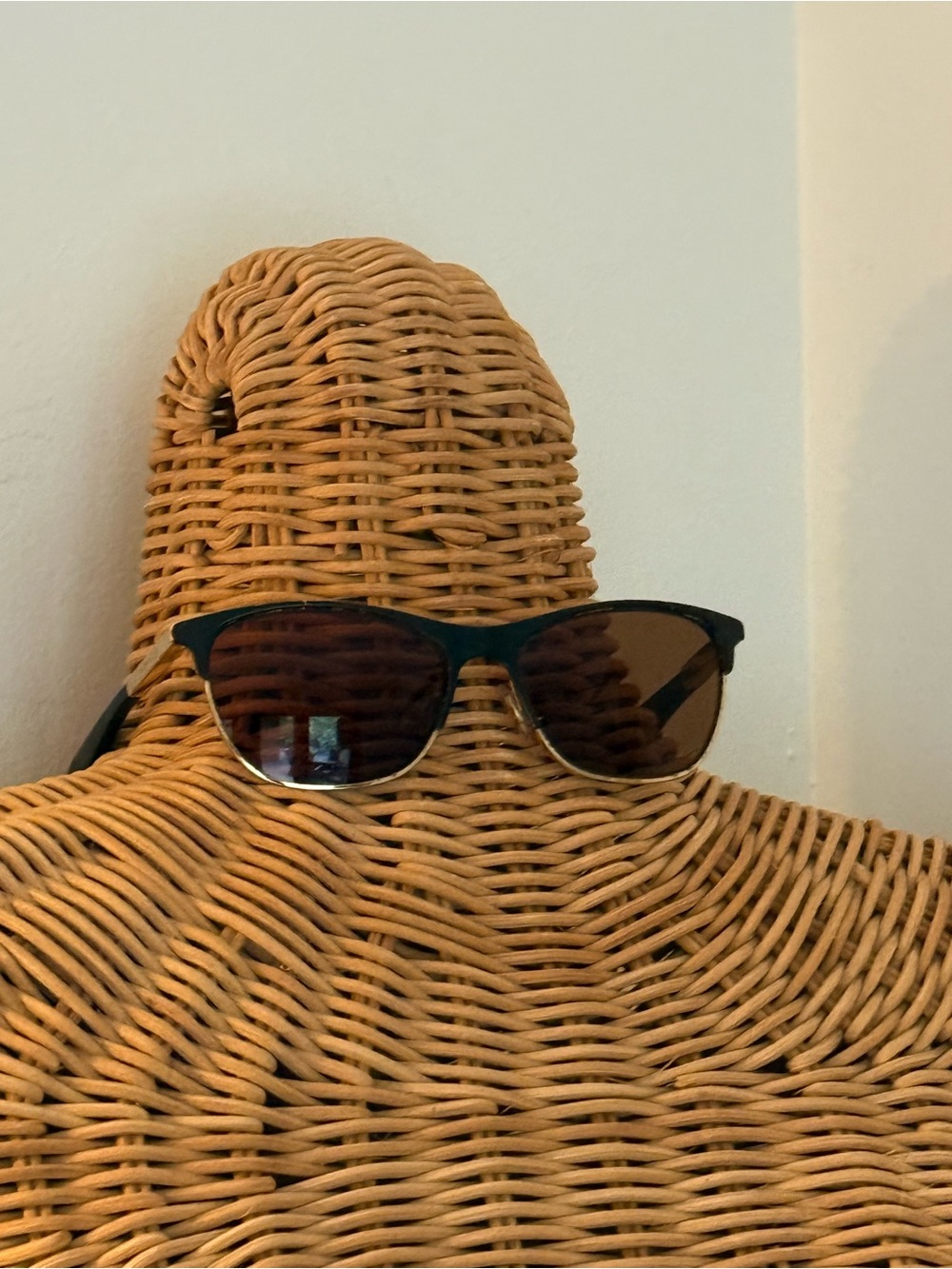 Dolce & Gabbana Black Frame Sunglasses with Brown Lenses